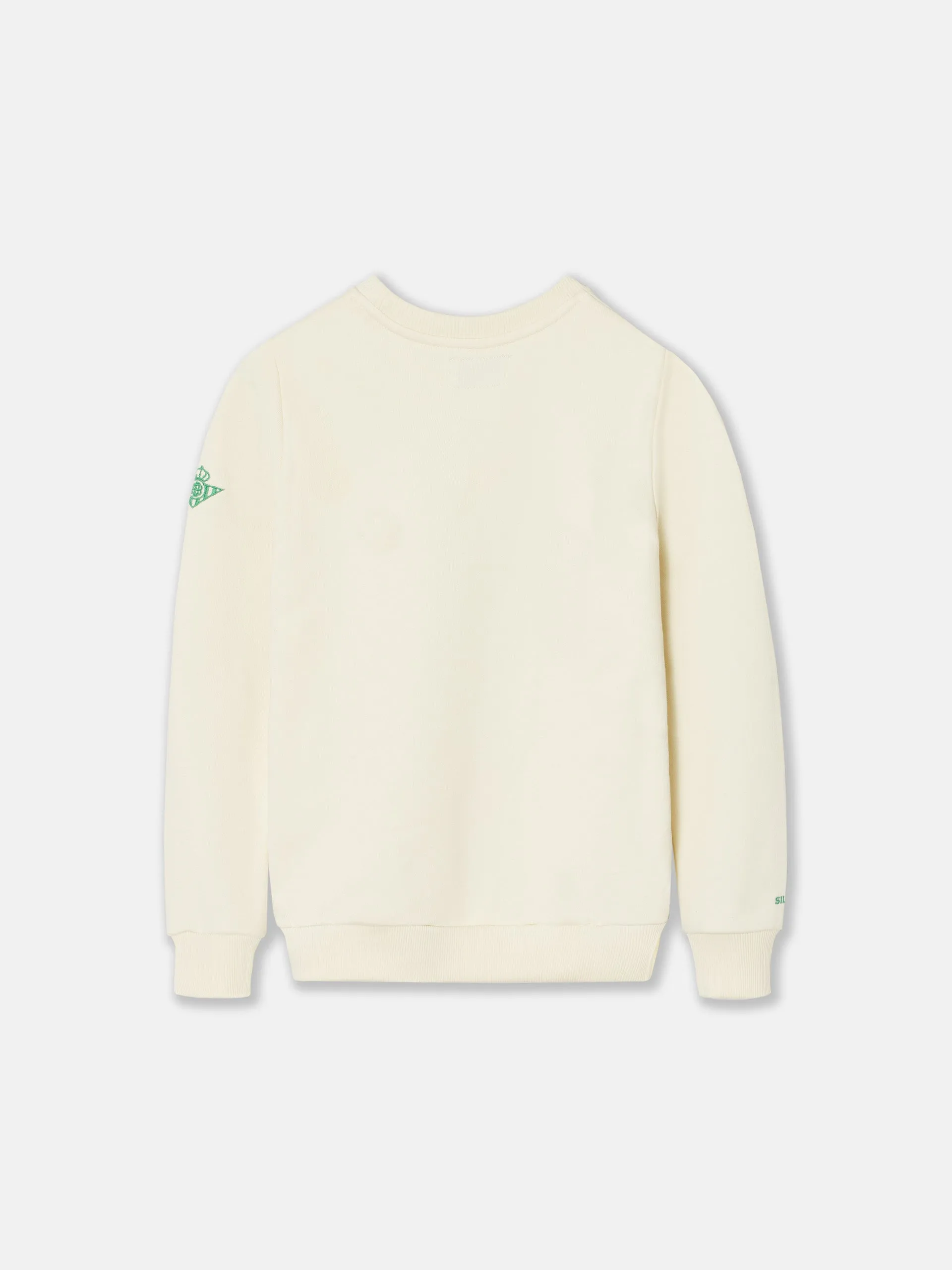 Sudadera kids raqueta real betis crema