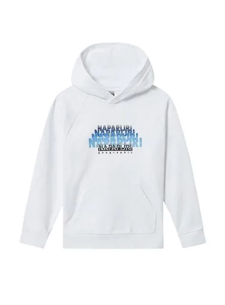 sudadera napapijri byllo blanca para niño