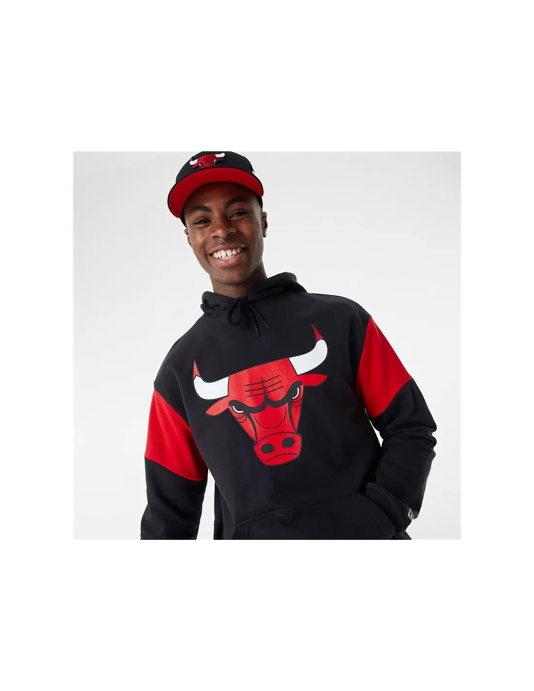 Sudadera New Era NBA Colour Insert Chicago Bulls Black Hombre