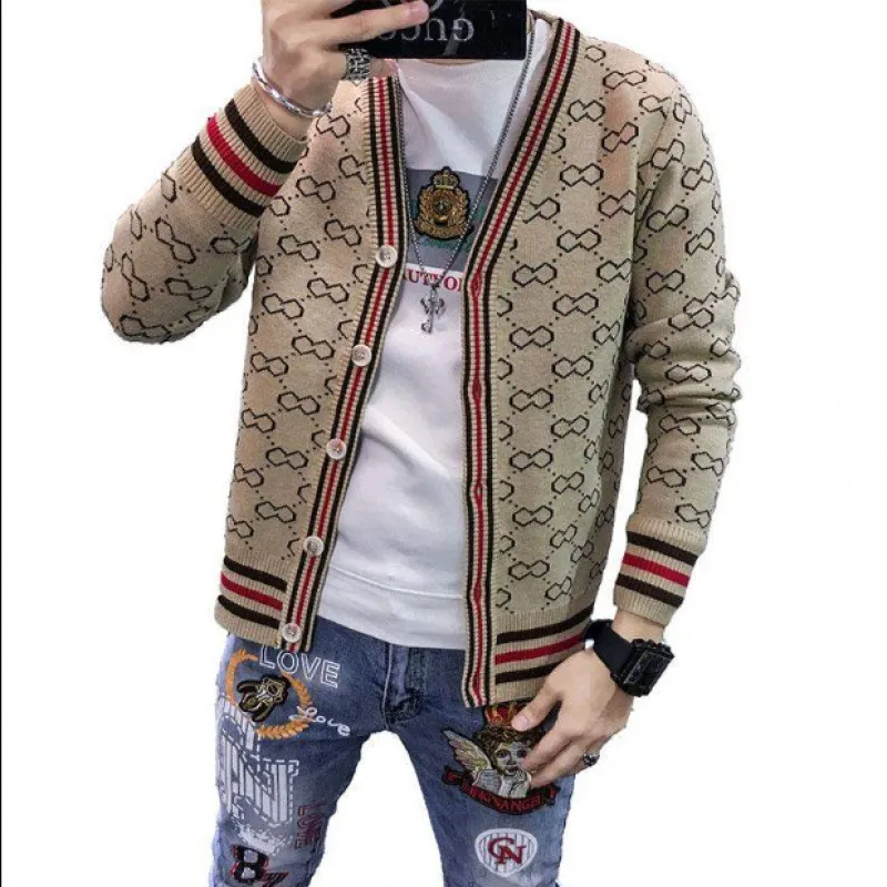Sudaderas con capucha para hombre Carta de lujo Suéteres impresos Cardigan Chaqueta Hombres Diseñador Marca Moda Bolsillo Suéter