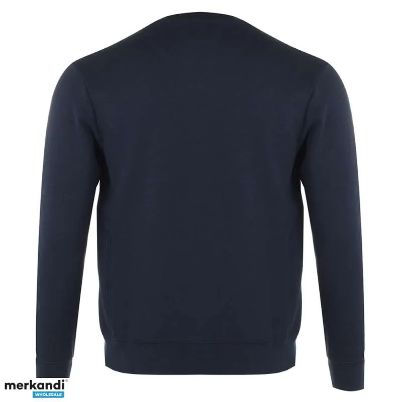 Sudaderas de stock de U.S. POLO ASSN. Gris sin capucha y azul marino