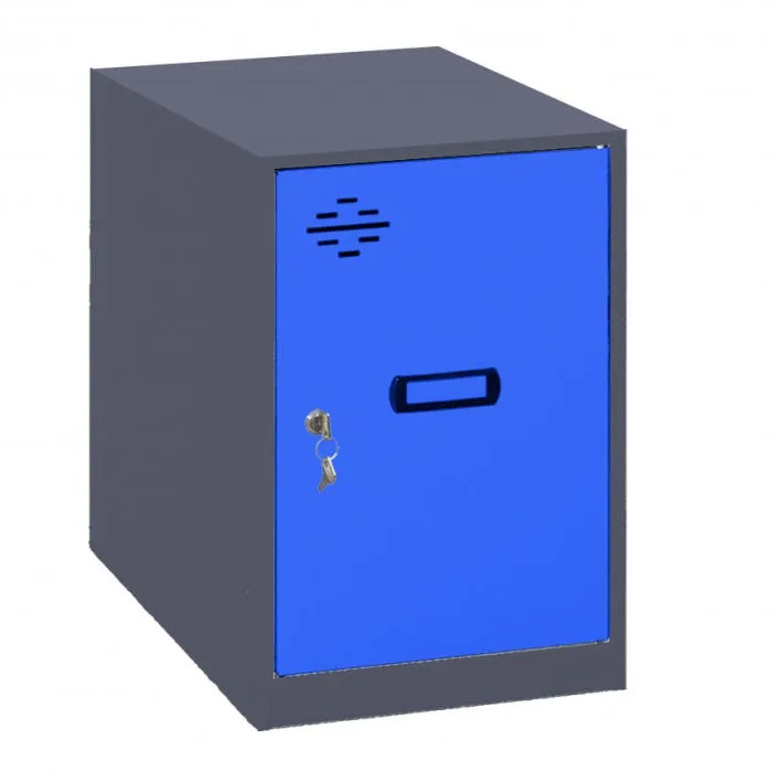 Taquilla montada MINI 475 Single 475X400X500 Antracita/Azul SIMONRACK
