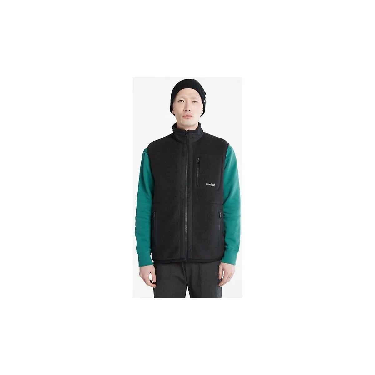 TB0A24DA0011  SHERPA FLEECE VESTBLACK