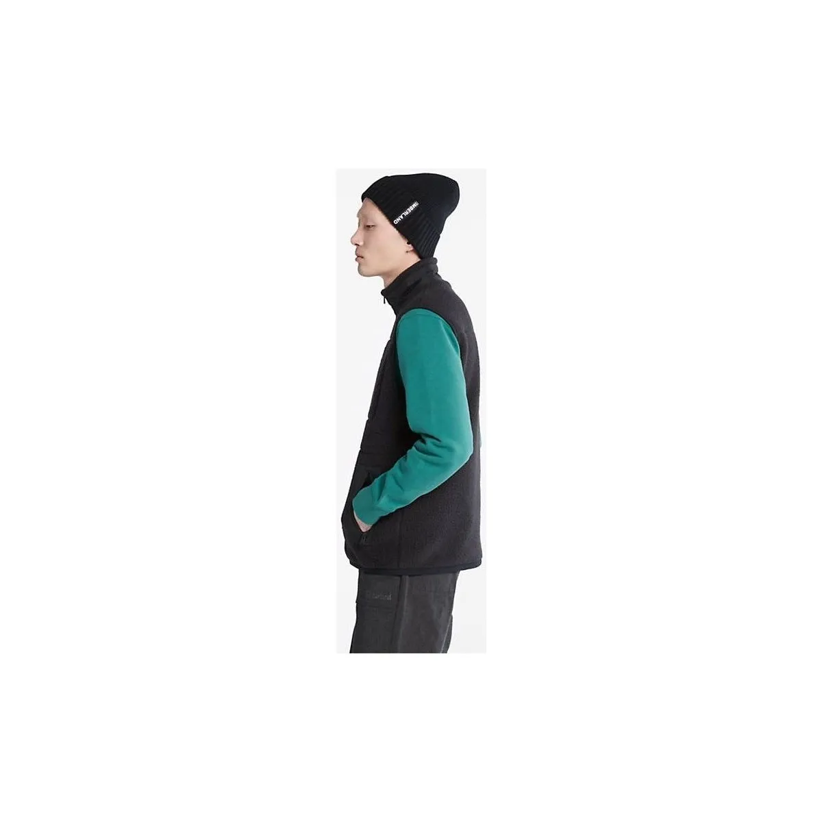TB0A24DA0011  SHERPA FLEECE VESTBLACK