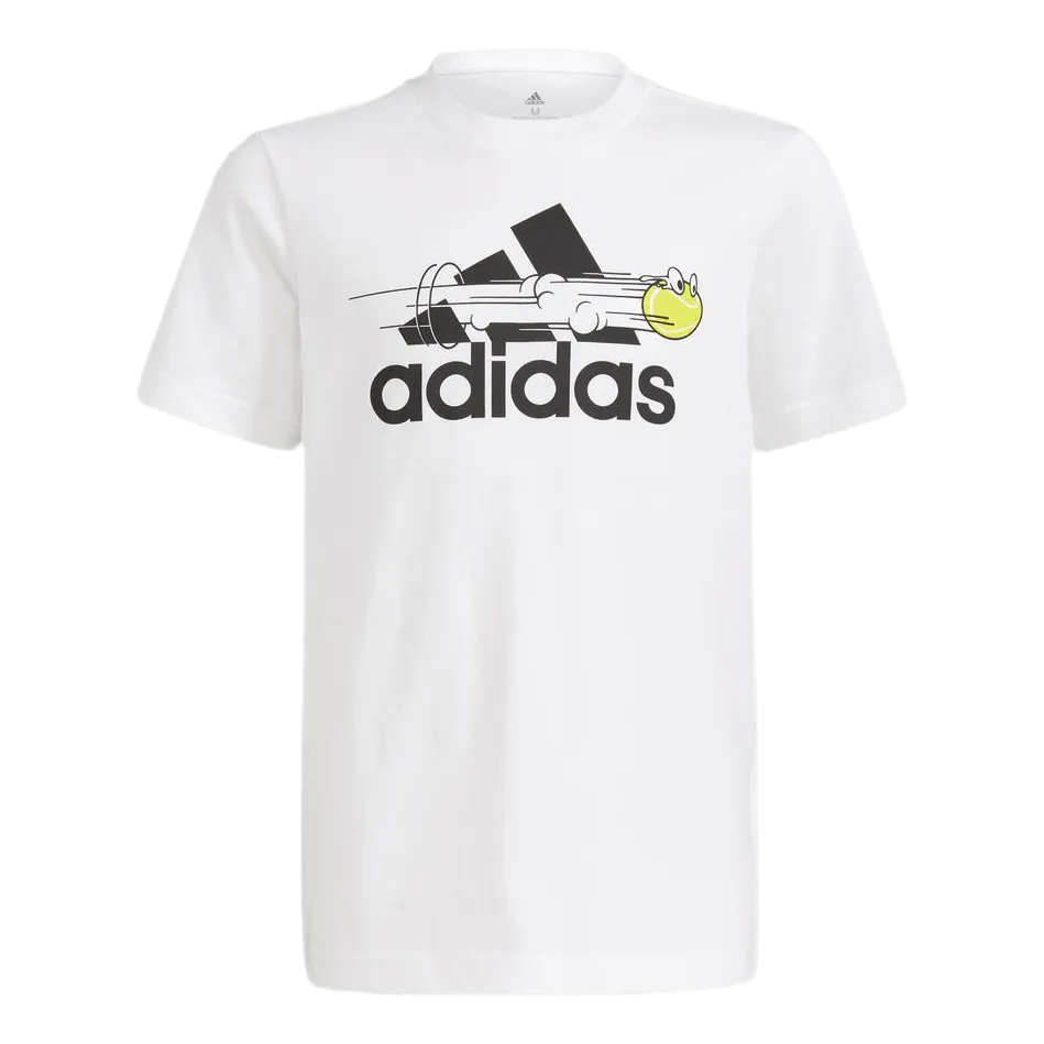 TENIS ADIDAS GRAPHIC LOGO TSHIRT WHITE