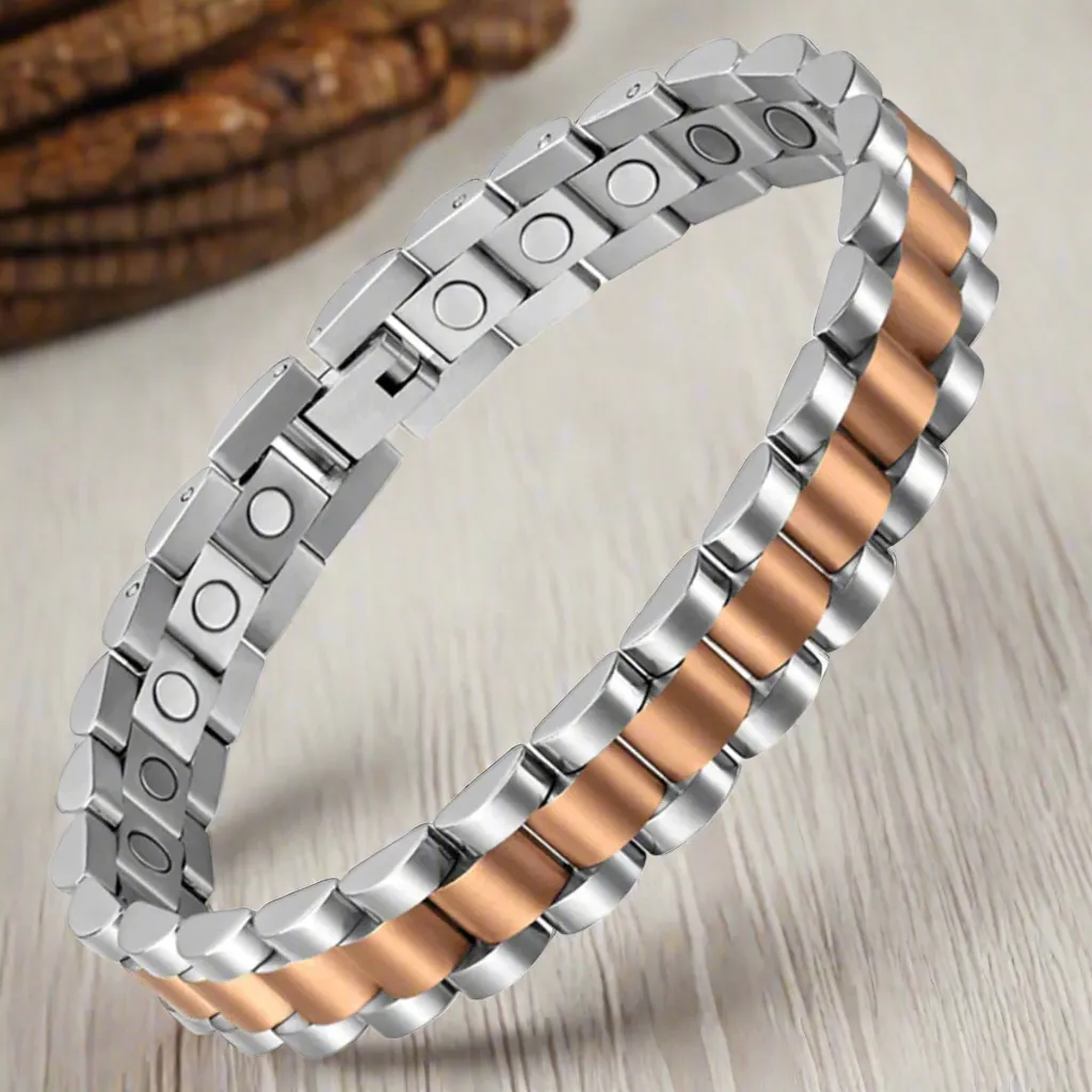 Titanium Steel Magnetic Therapy Bracelet for men and women Link Bracelets