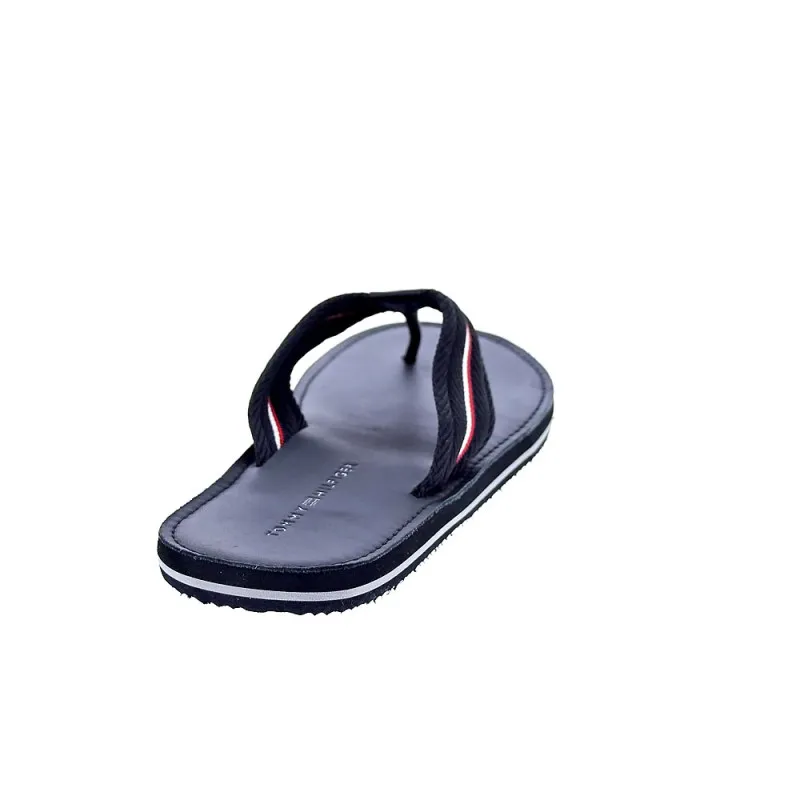 Tommy Hilfiger Sandalias Hombre Hilfiger Leather Negro