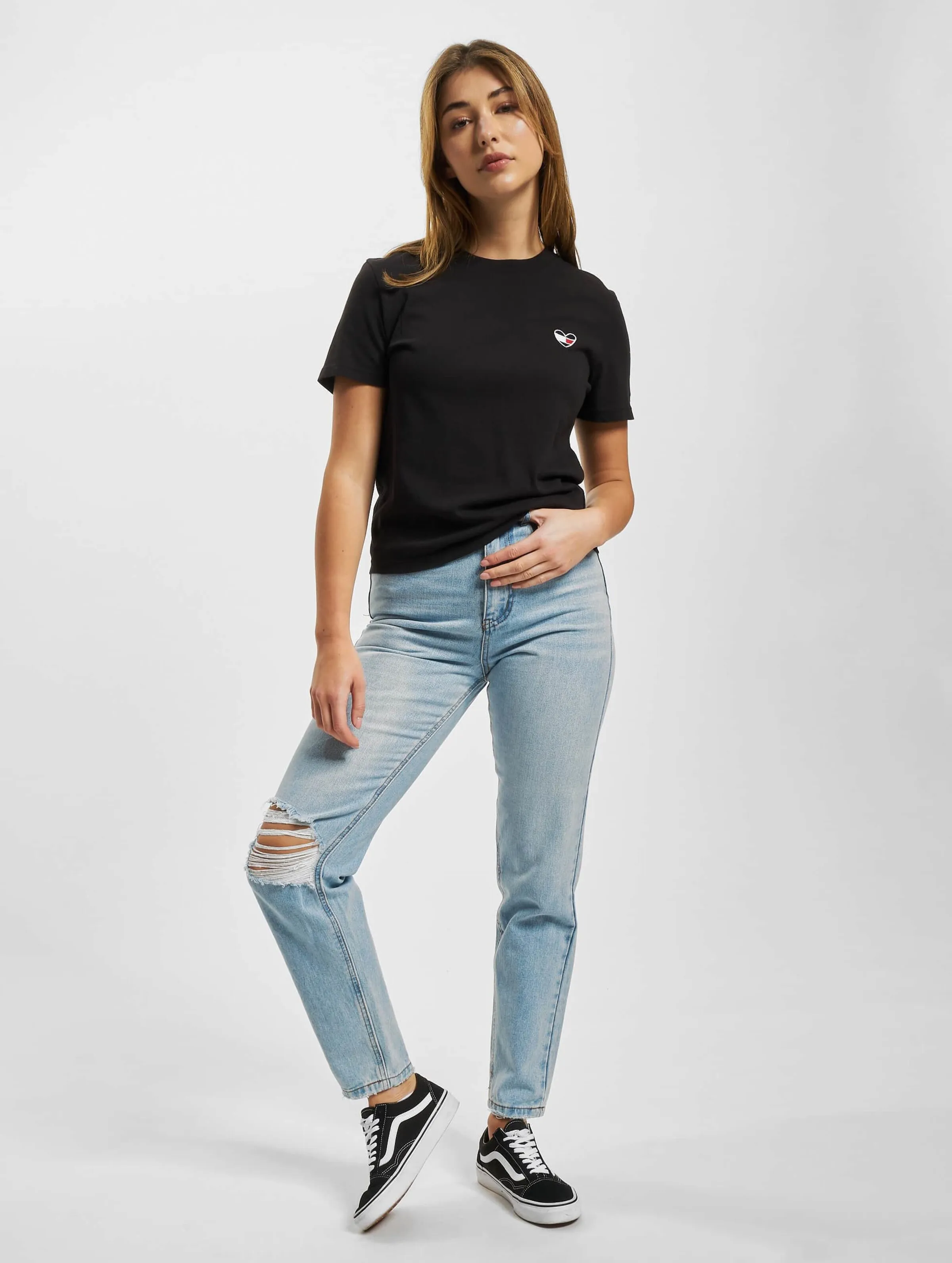 TOMMY JEANS TOMMY JEANS REGULAR HOMESPUN HEART TSHIRTS