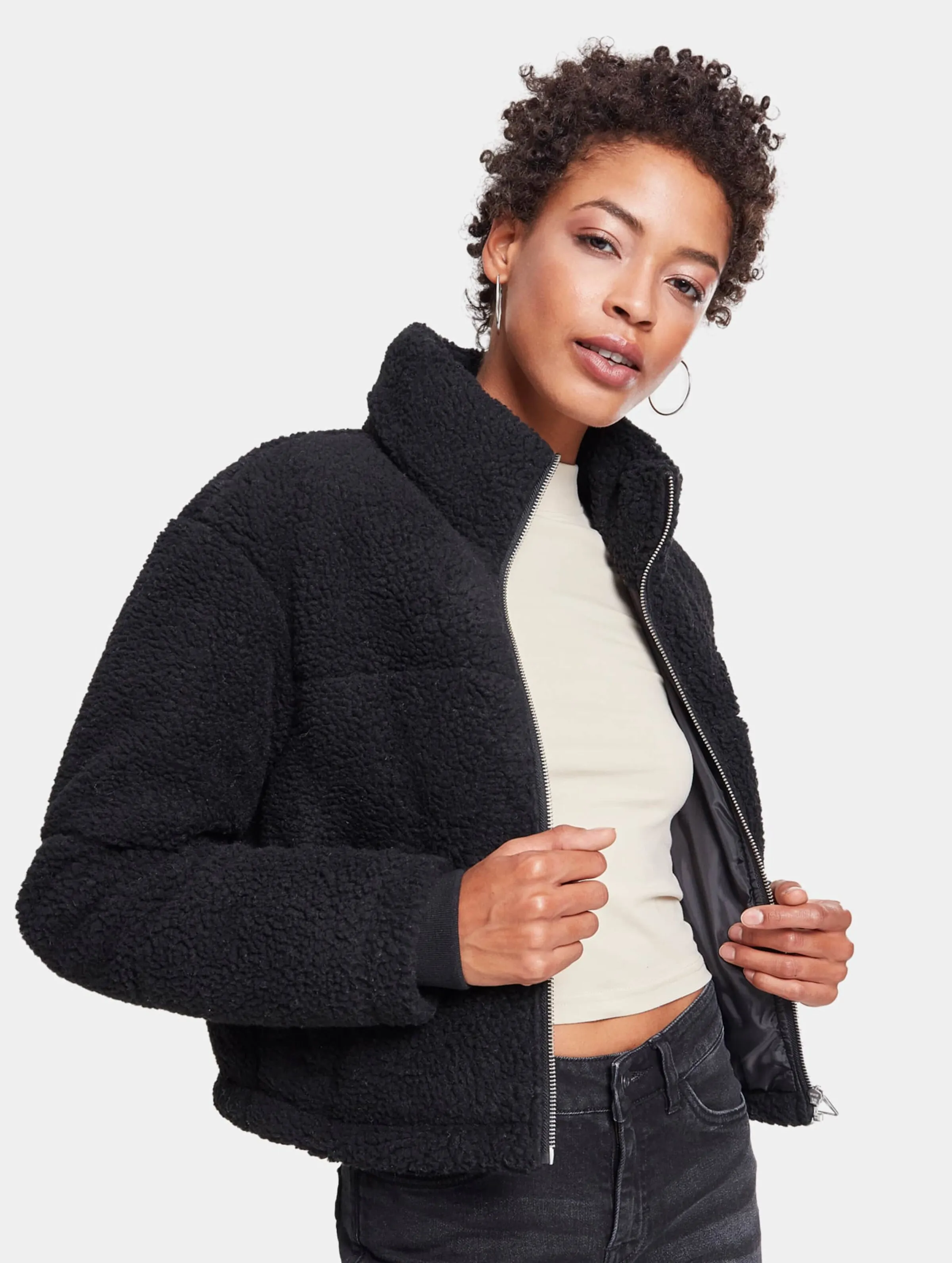 Urban Classics Ladies Boxy Sherpa