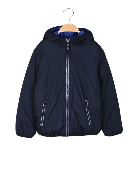 Urchin Chaqueta doble cara para niños con capucha y cremallera.