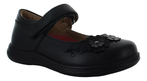 Vavito Zapato Balerina Escolar Vestir Piel Negro Niña 85410