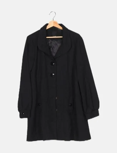 Vero Moda Abrigo negro básico