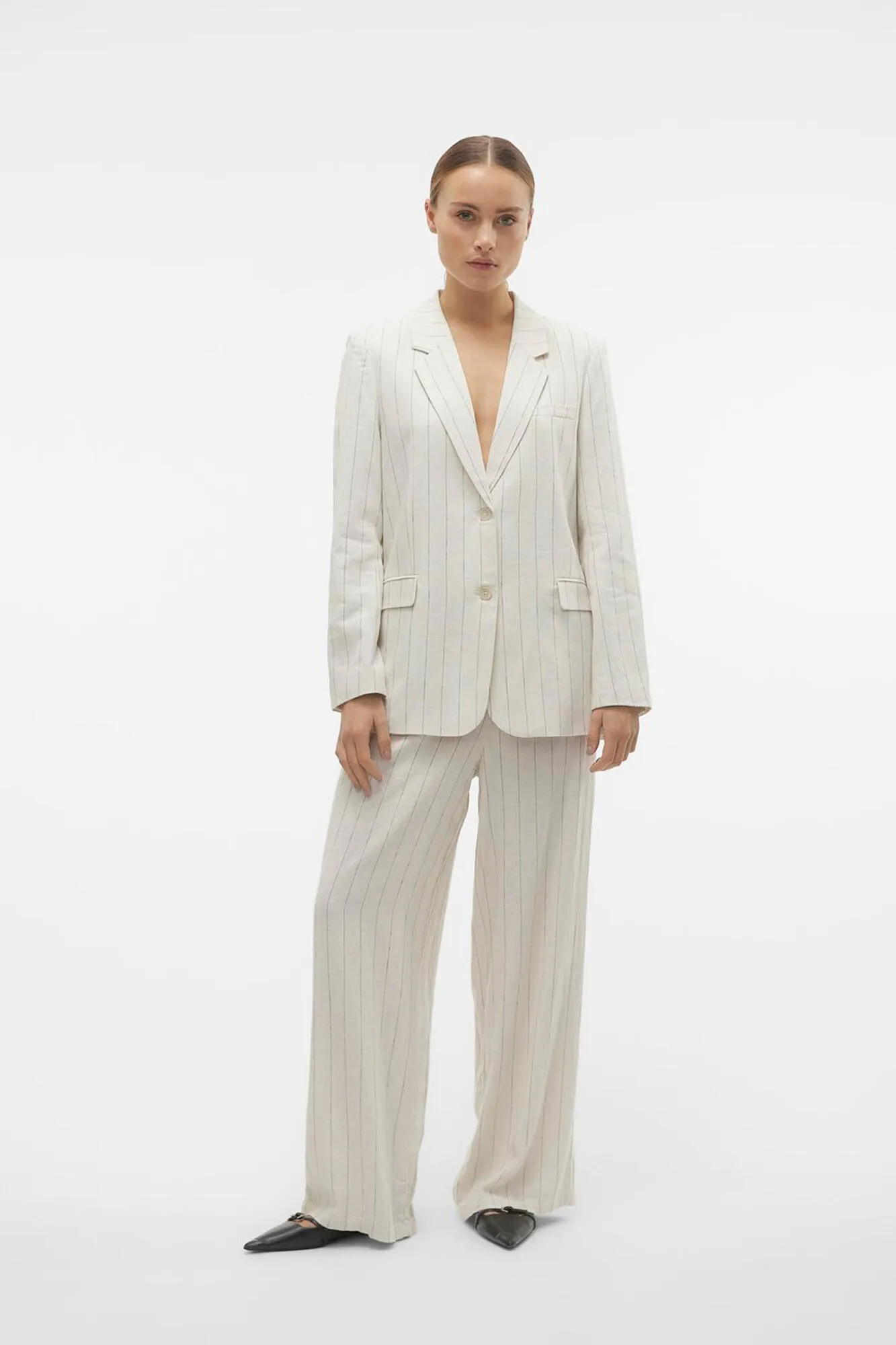 Vero Moda Pantalón largo de lino