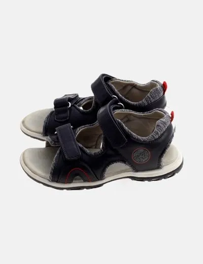 Vertbaudet Sandalia azul velcro