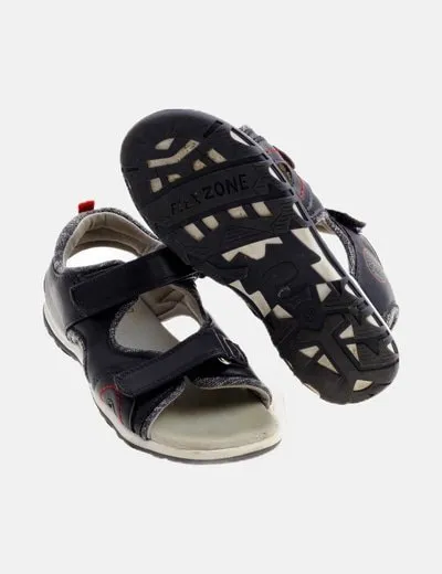 Vertbaudet Sandalia azul velcro