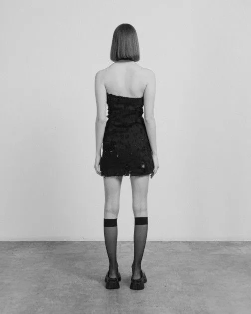 VESTIDO GIOVANNI CAVAGNA DA0596 NEGRO