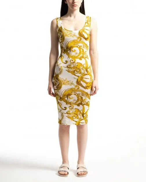 Vestido largo Versace Jeans Couture 76HAO9B6 Blanco