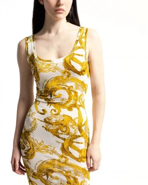 Vestido largo Versace Jeans Couture 76HAO9B6 Blanco