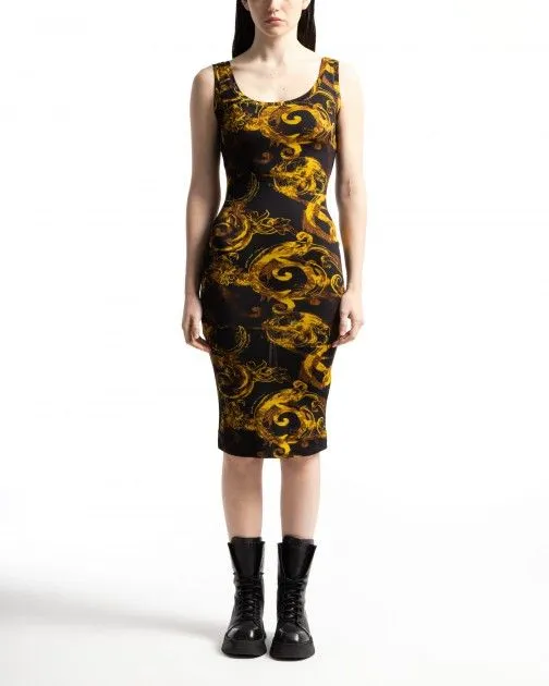 Vestido largo Versace Jeans Couture 76HAO9B6 Negro