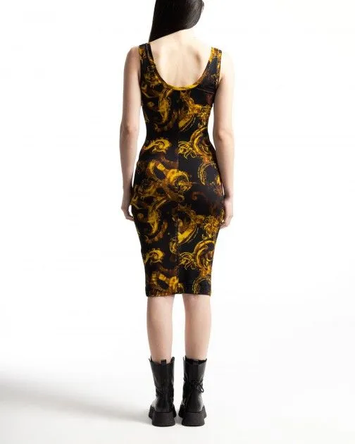 Vestido largo Versace Jeans Couture 76HAO9B6 Negro