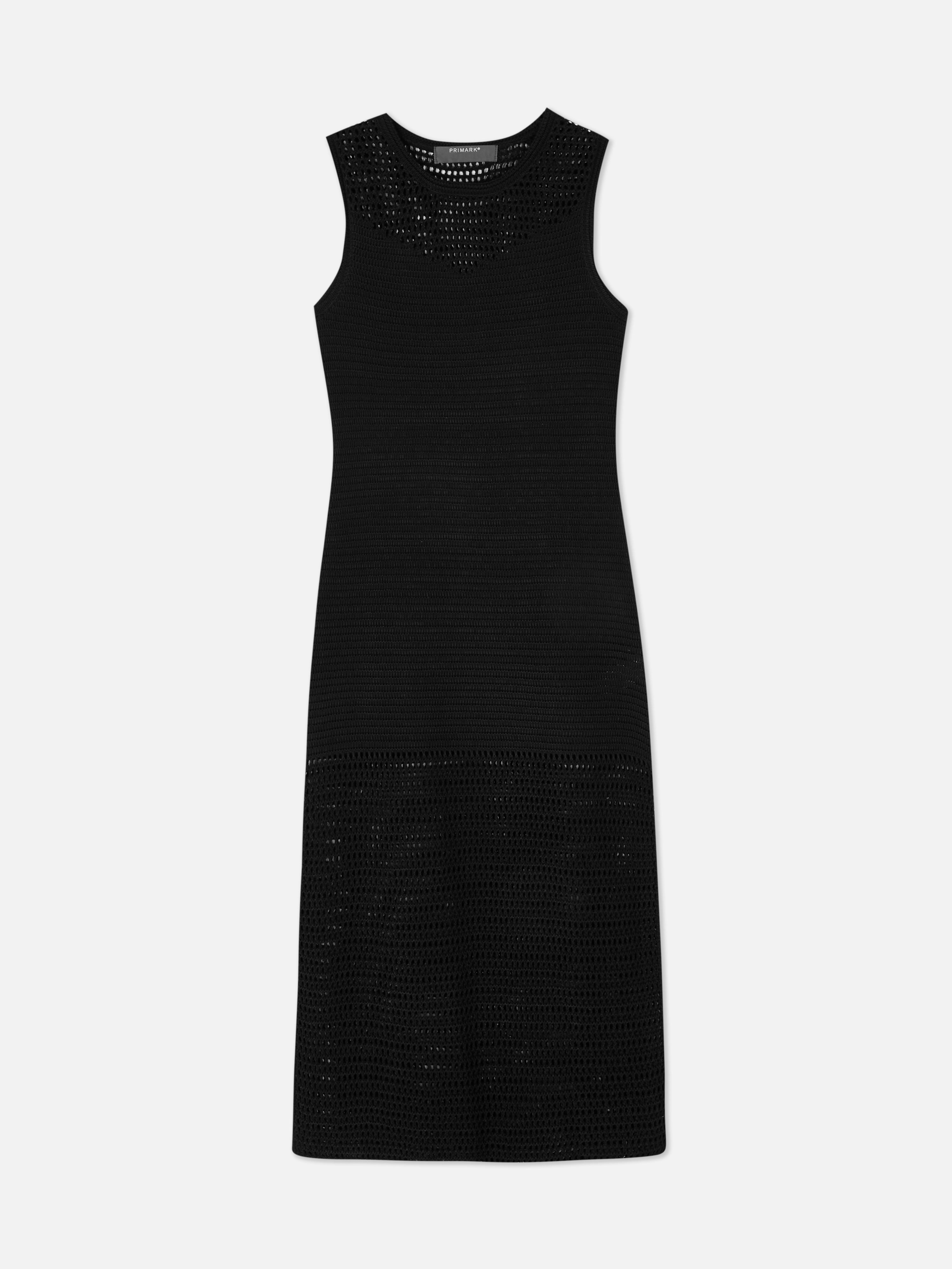 Vestido midi de crochet de Paula Echevarría