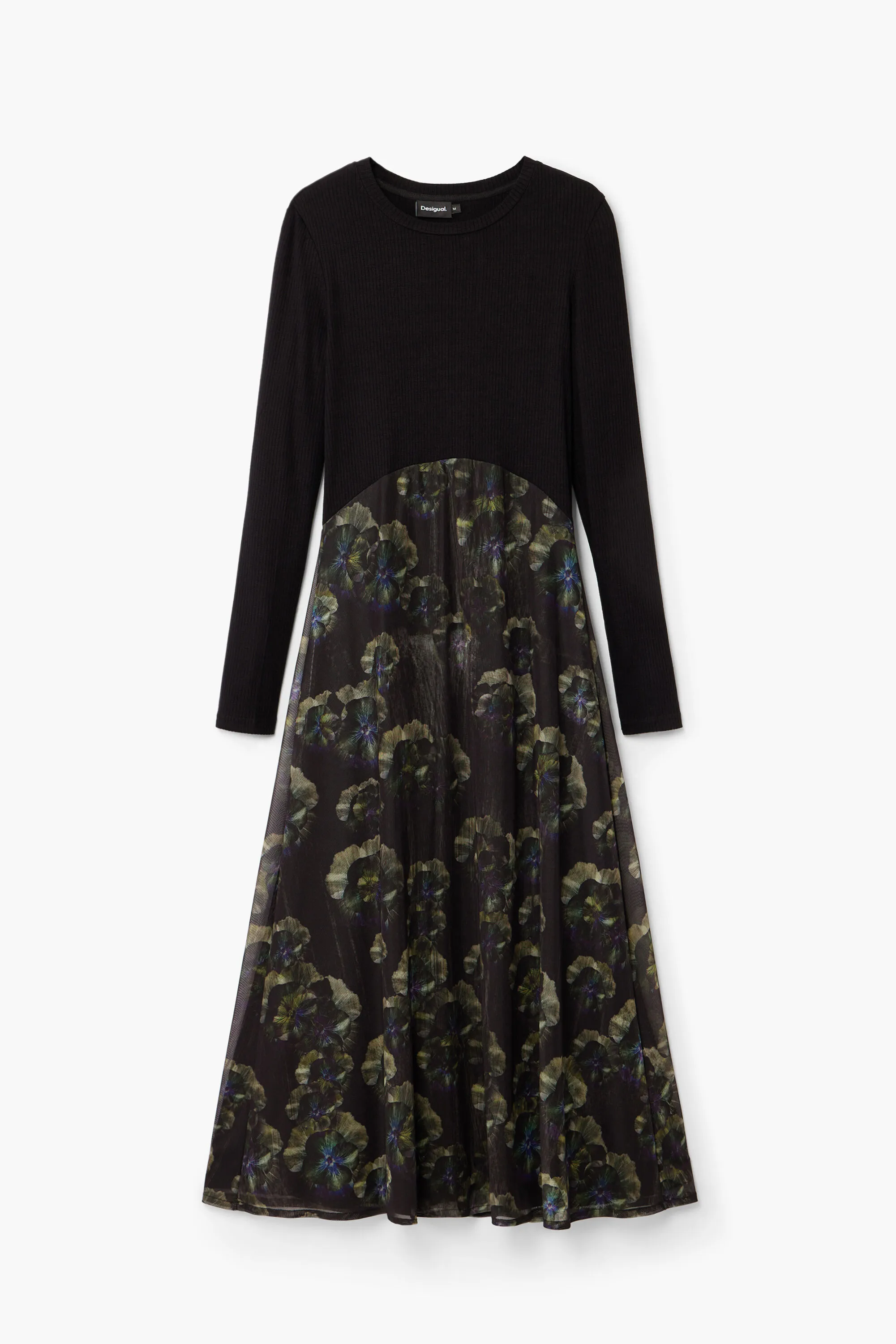 Vestido midi floral M. Christian Lacroix