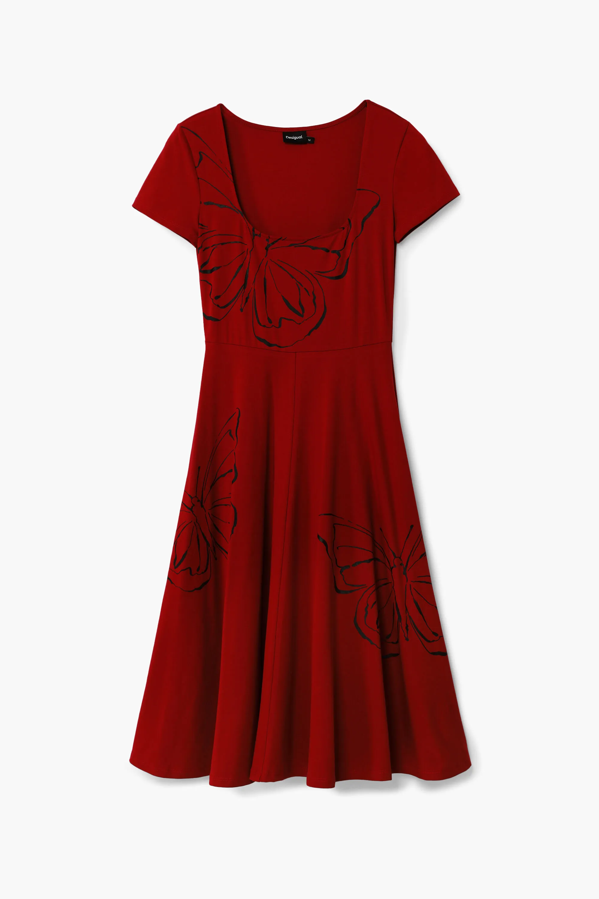Vestido midi mariposas