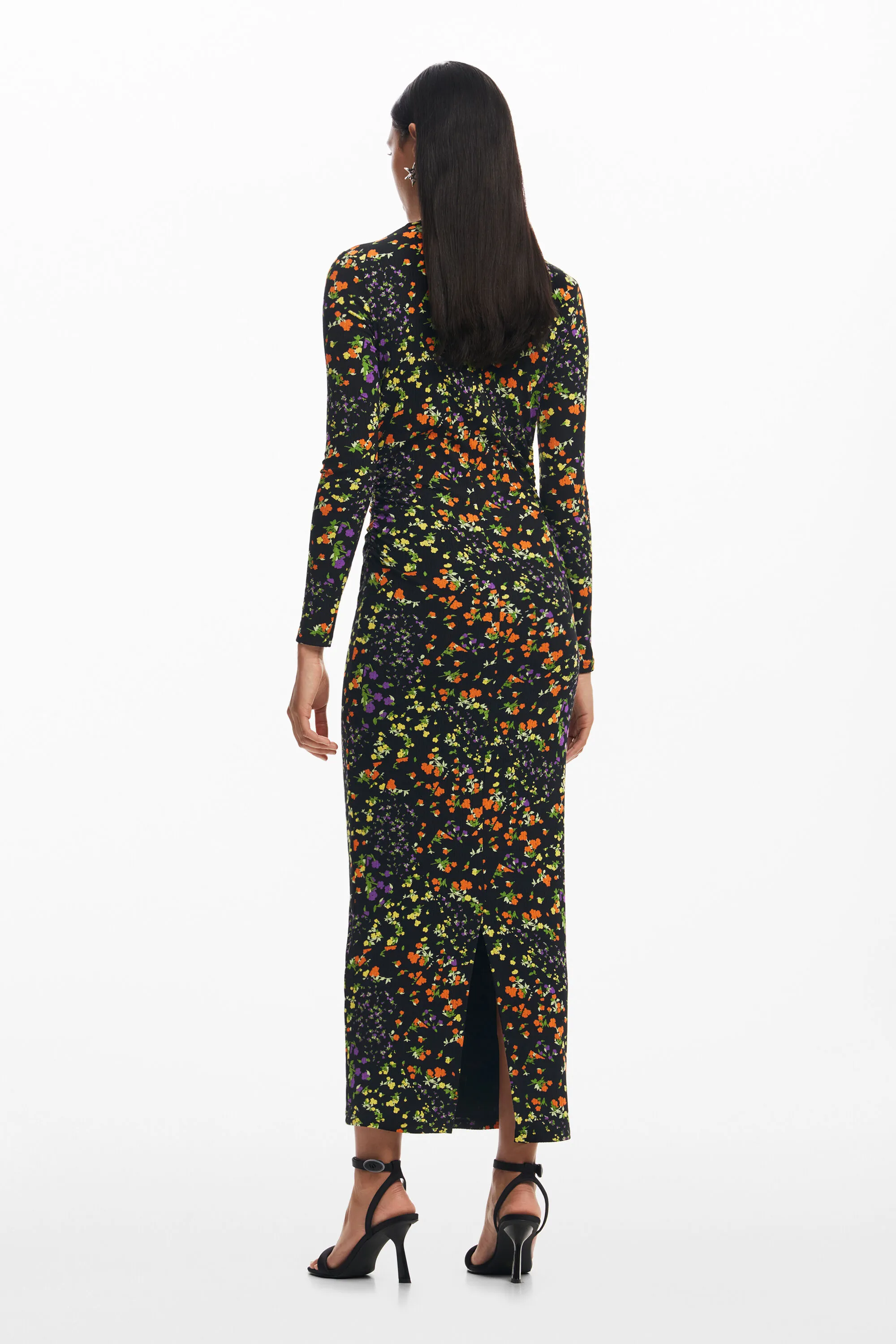 Vestido slim flores