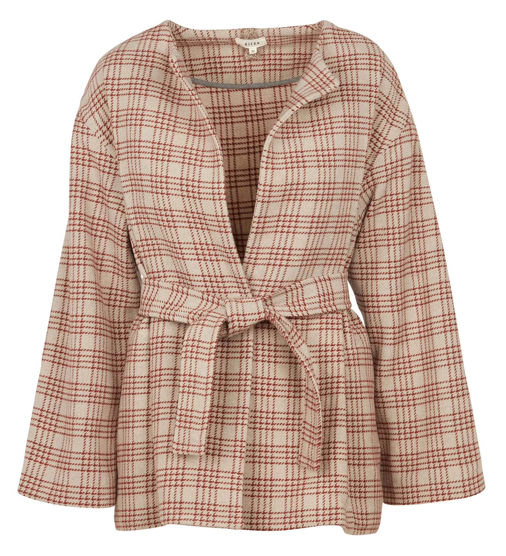 VIELLO  CHAQUETA DE MEZCLA DE LANA A CUADROS EN BEIGE