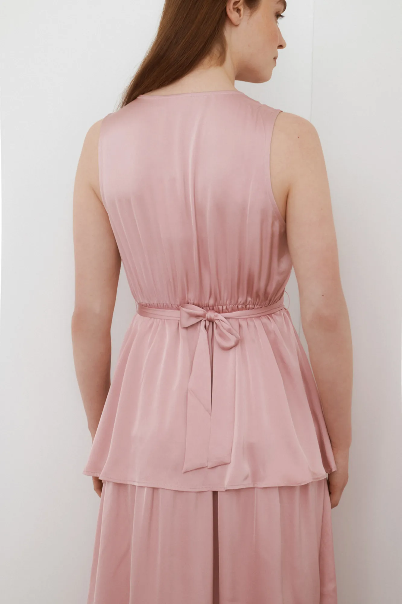 Vila Vestido satinado sin mangas