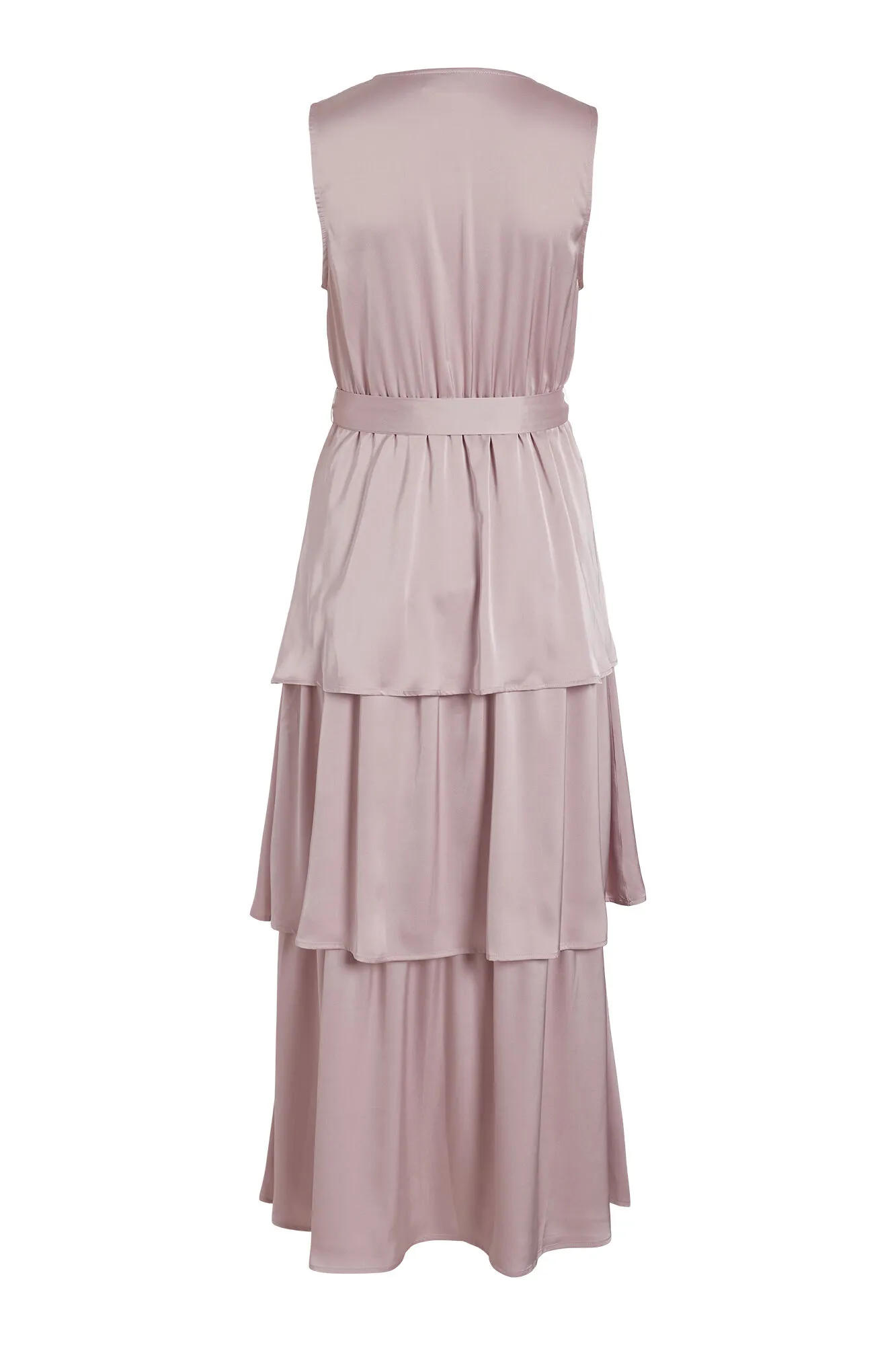 Vila Vestido satinado sin mangas