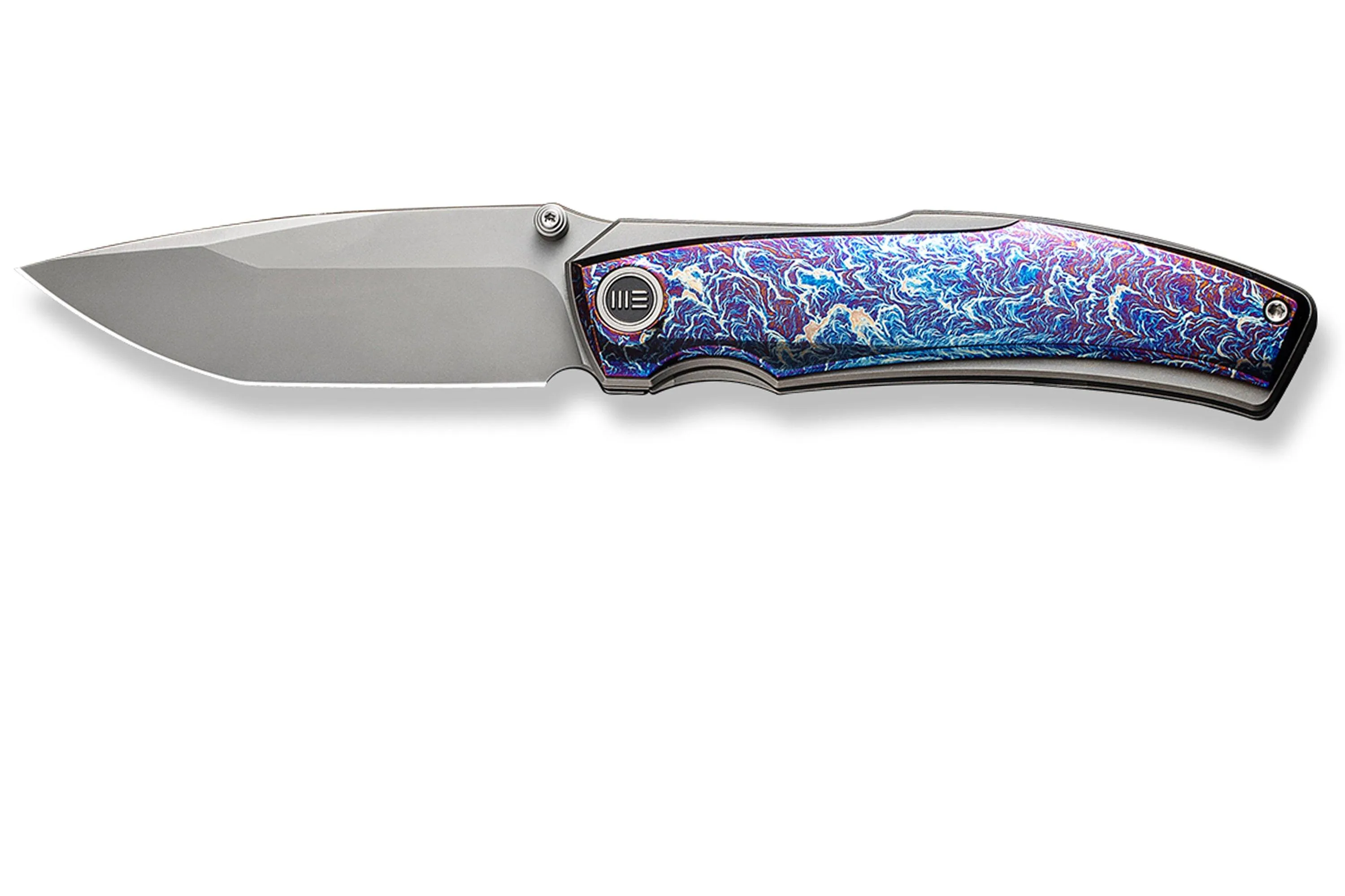 WE KNIFE SWORDFIN WE230671 BEAD BLASTED CPM 20CV, FLAMED TITANIUM GRAY TITANIUM NAVAJA, DISEñO THYS MEADES