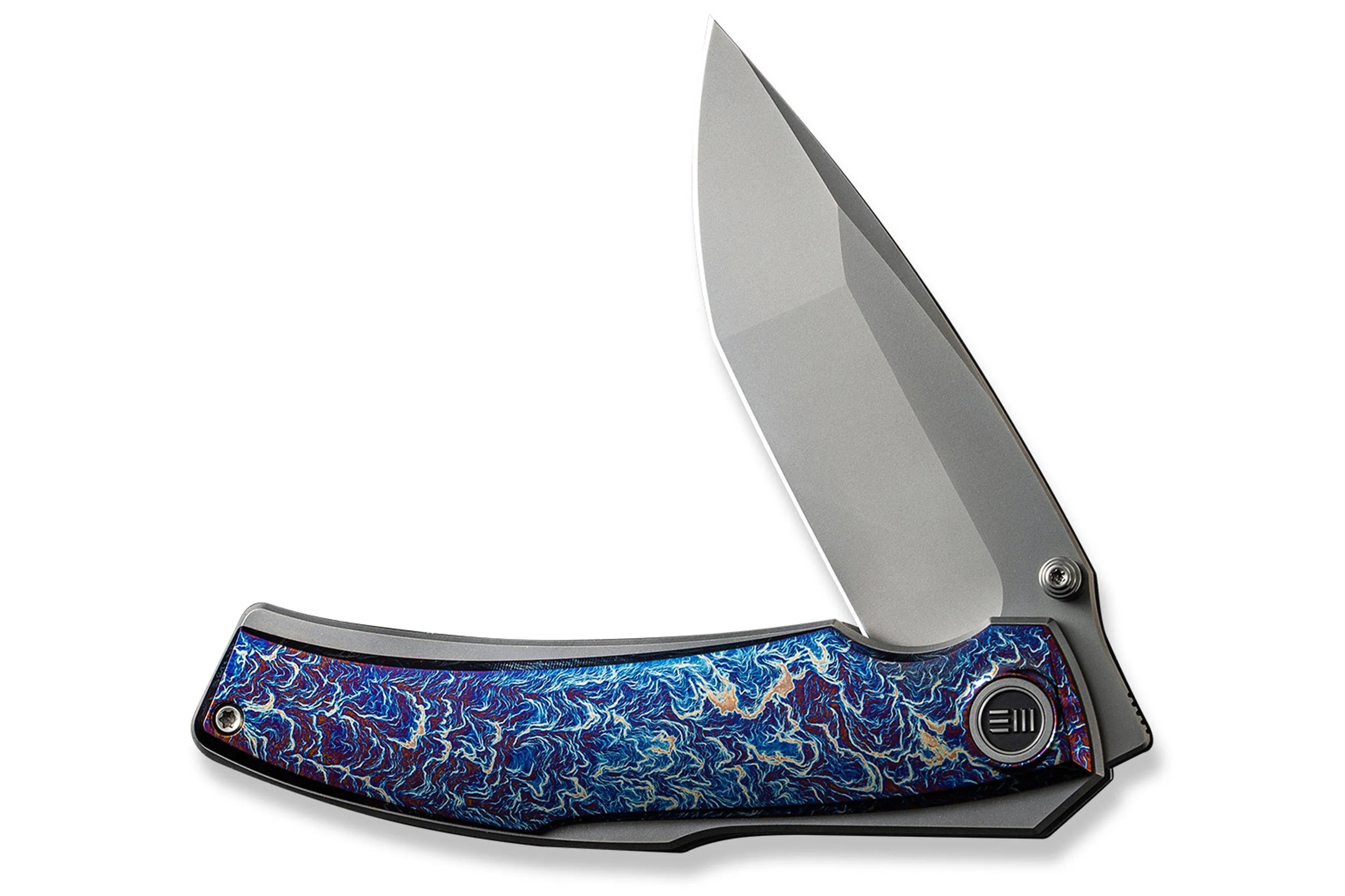 WE KNIFE SWORDFIN WE230671 BEAD BLASTED CPM 20CV, FLAMED TITANIUM GRAY TITANIUM NAVAJA, DISEñO THYS MEADES
