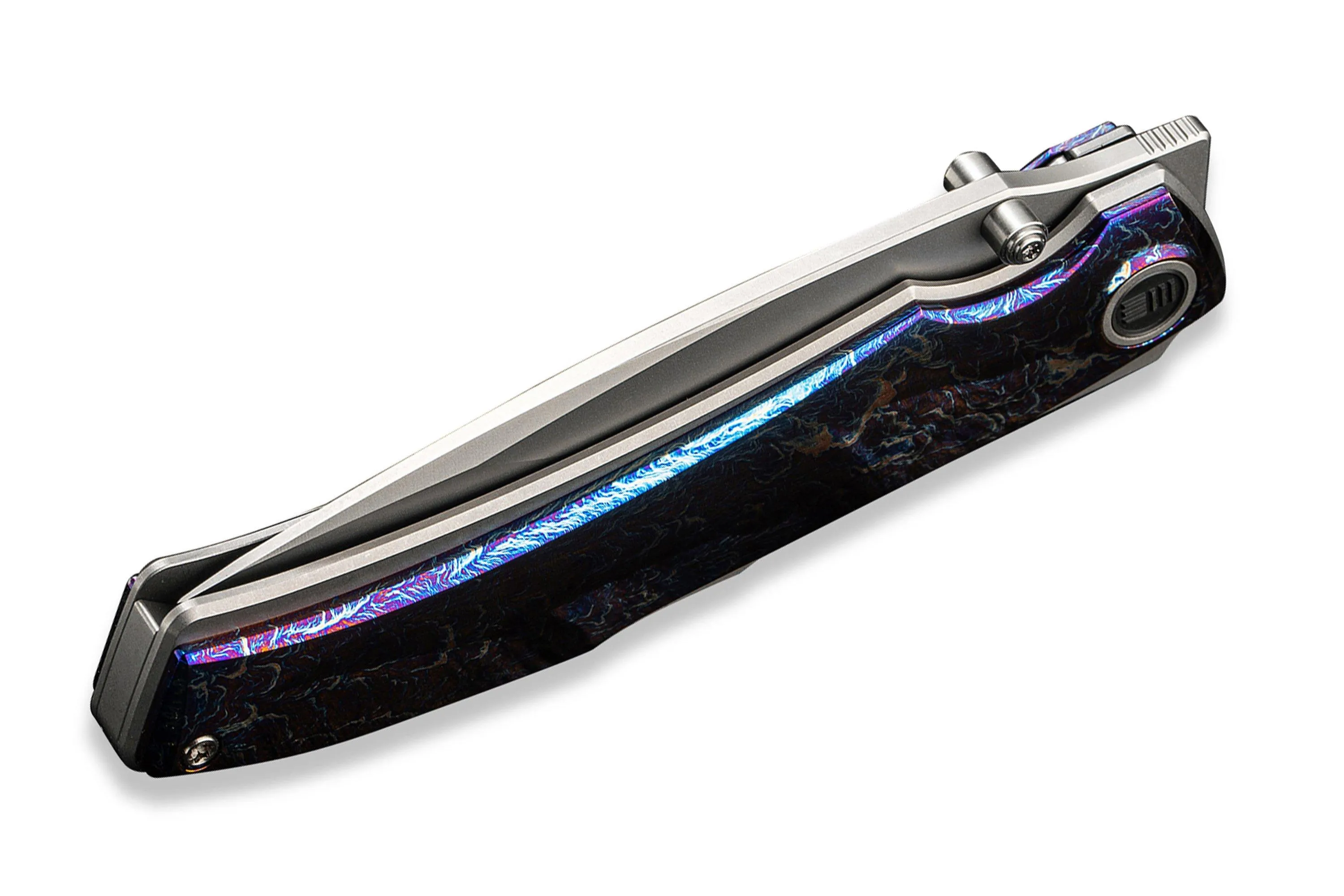 WE KNIFE SWORDFIN WE230671 BEAD BLASTED CPM 20CV, FLAMED TITANIUM GRAY TITANIUM NAVAJA, DISEñO THYS MEADES
