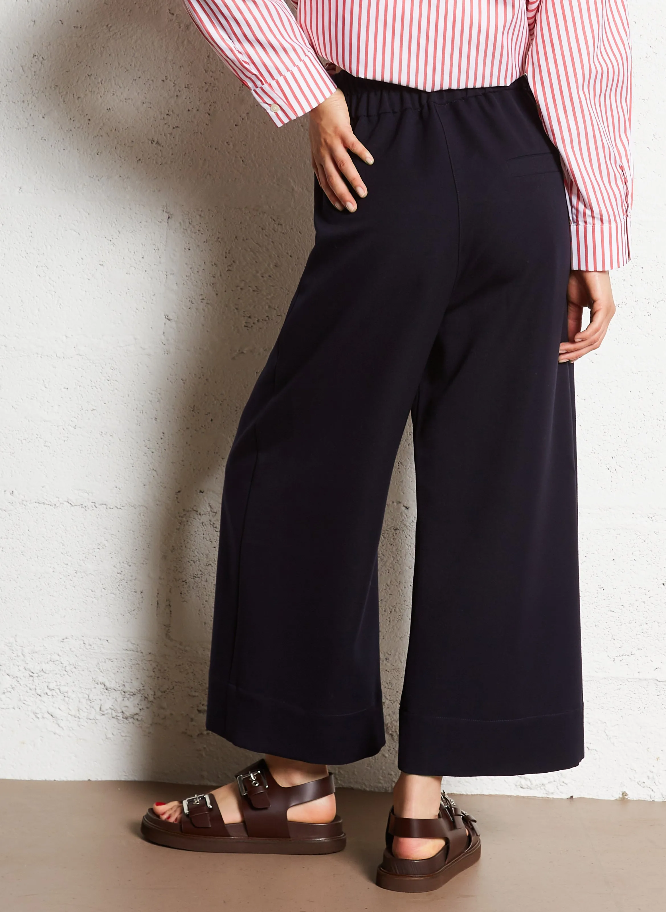 YUMI  PANTALóN ANCHO EN AZUL