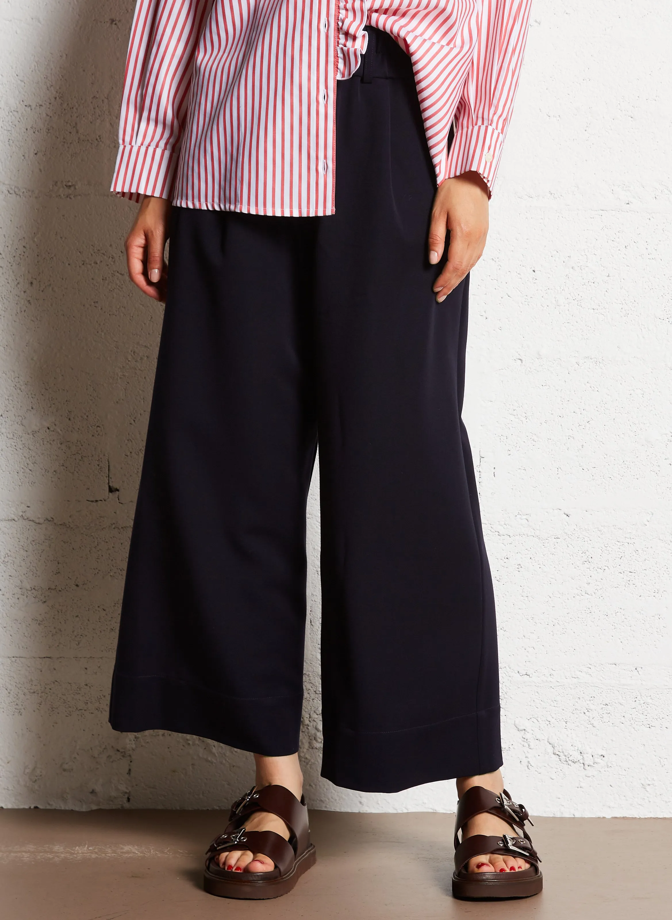 YUMI  PANTALóN ANCHO EN AZUL