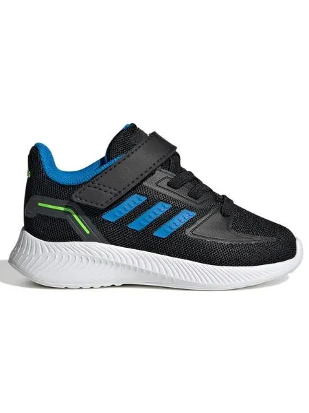 Zapatilla Adidas Runfalcon Negro/Azul Bebe