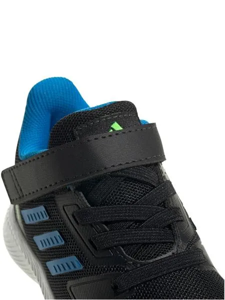 Zapatilla Adidas Runfalcon Negro/Azul Bebe