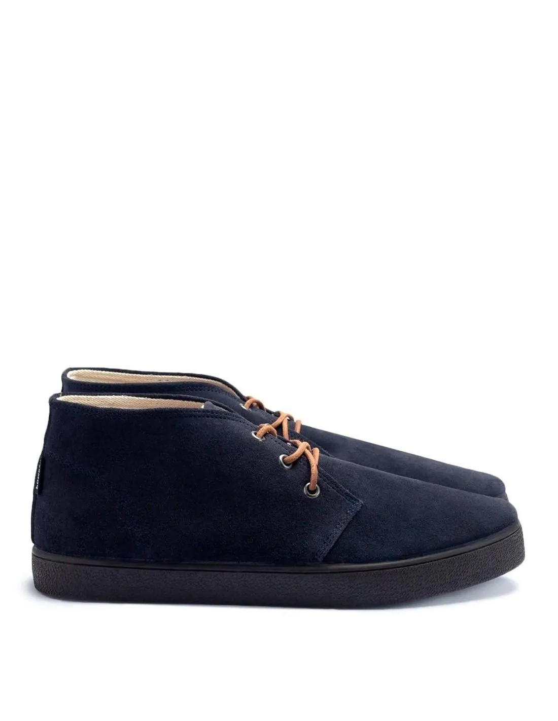 Zapatilla alta tela casual azul  Pompeii