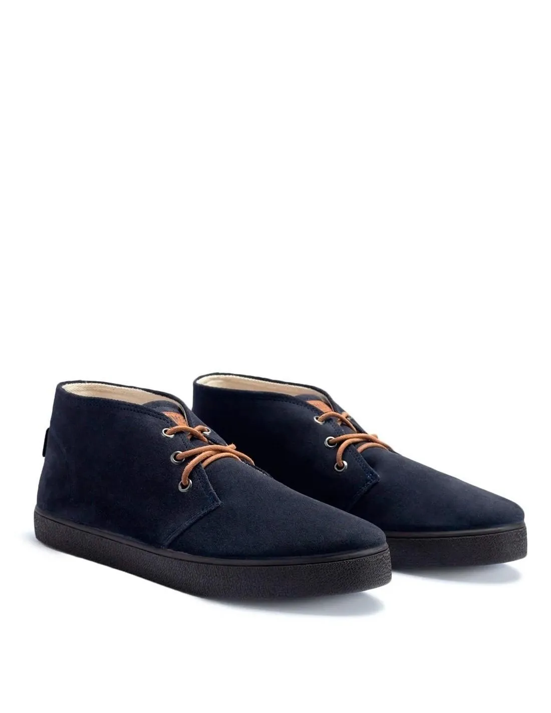 Zapatilla alta tela casual azul  Pompeii