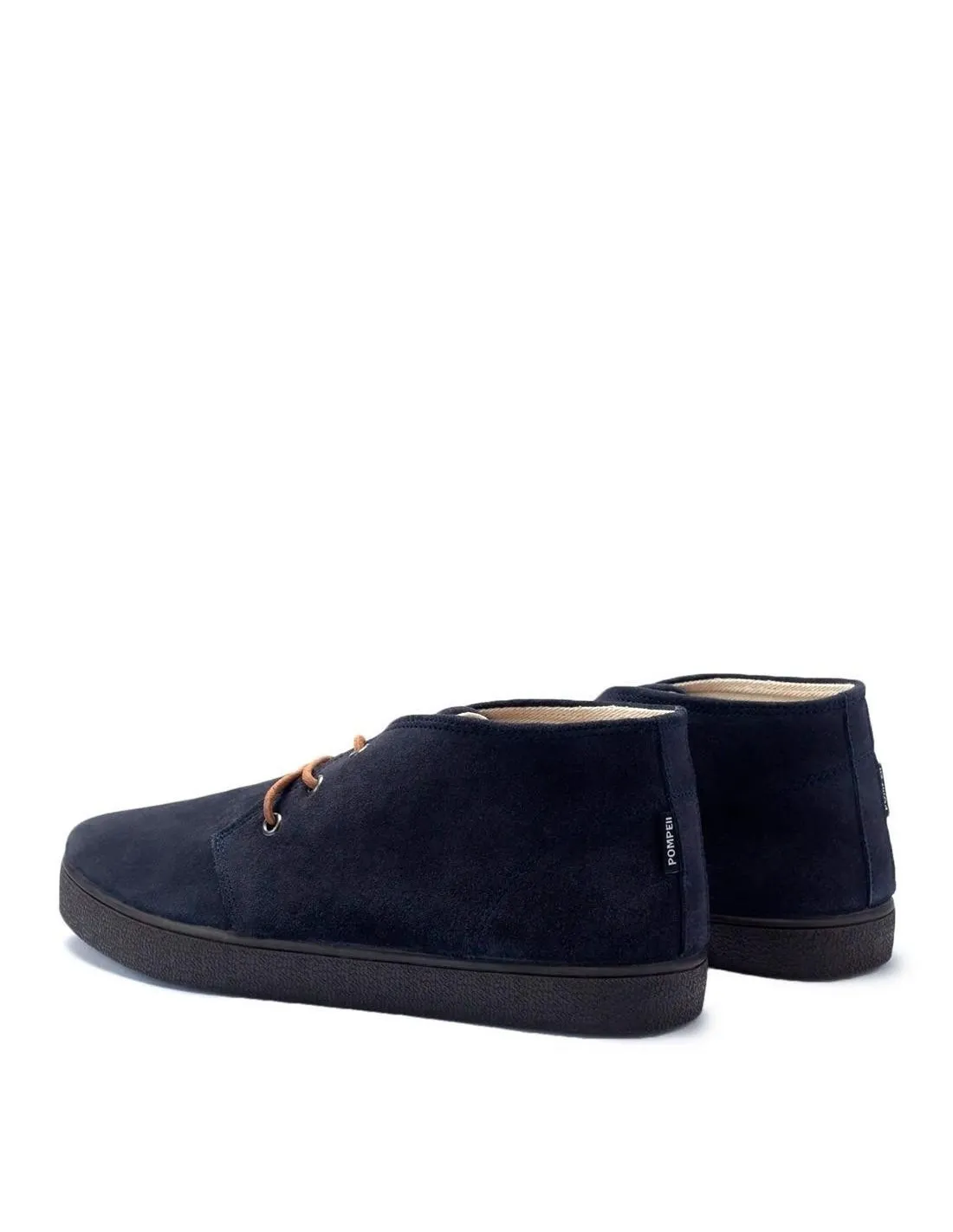 Zapatilla alta tela casual azul  Pompeii