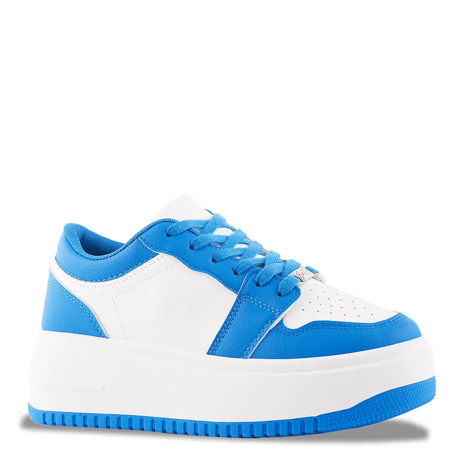 Zapatilla Basket 02 Azul con Plataforma