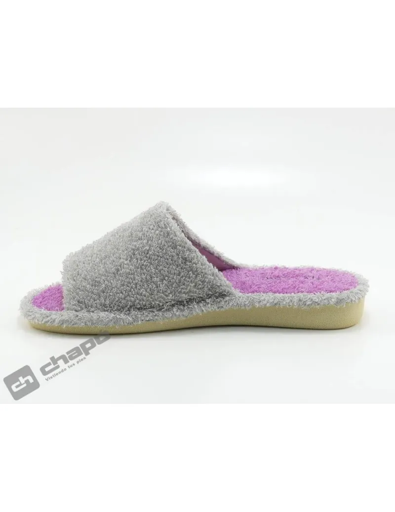 Zapatilla De Casa Gris GarzÓn Zapatillas P410.130