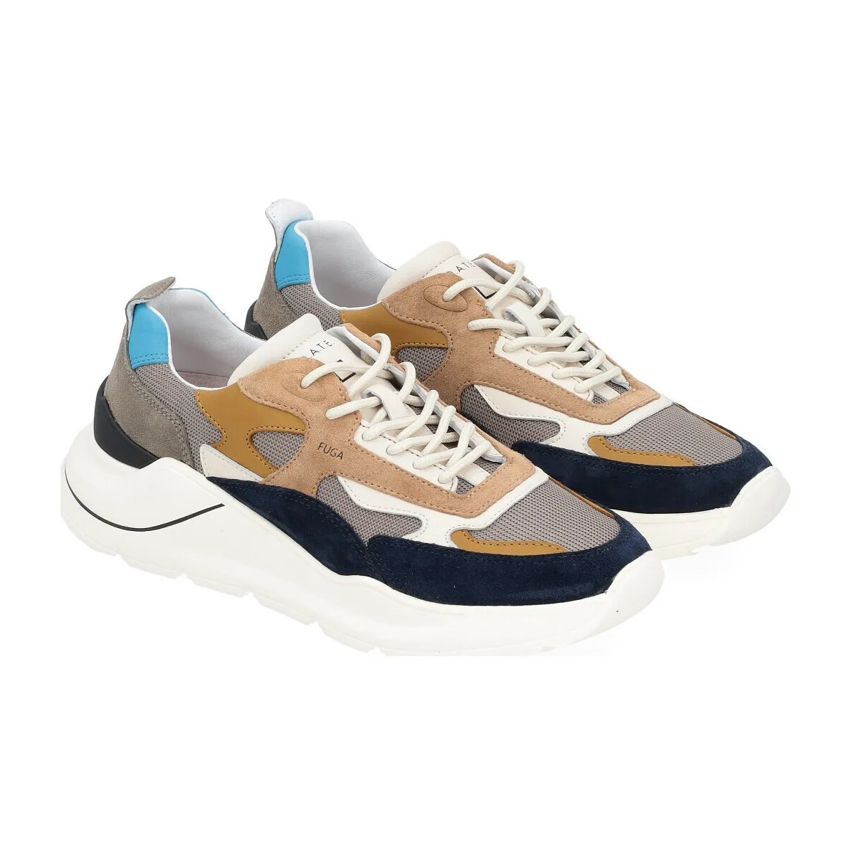 Zapatilla Escape Dragon Barro azul y beige