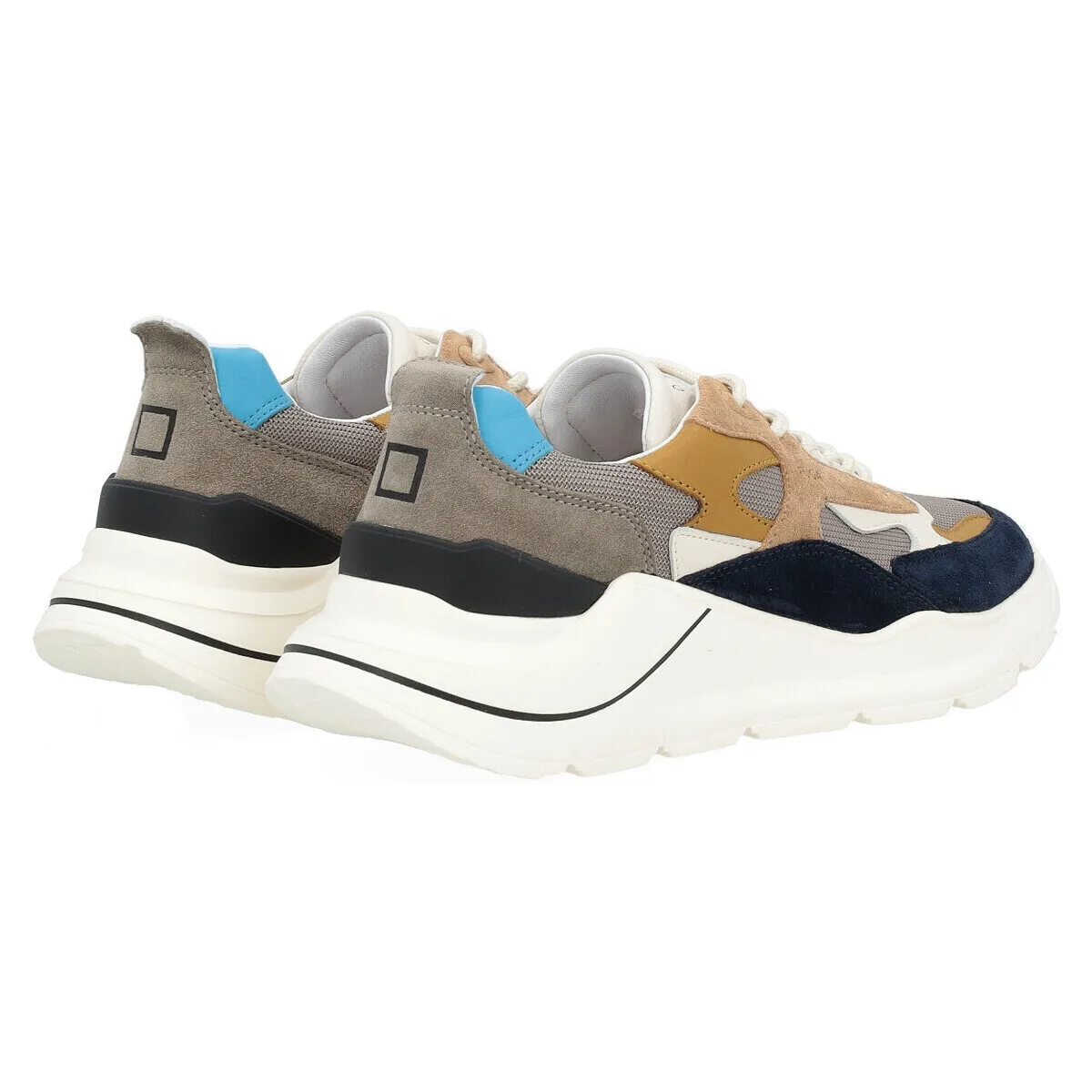 Zapatilla Escape Dragon Barro azul y beige