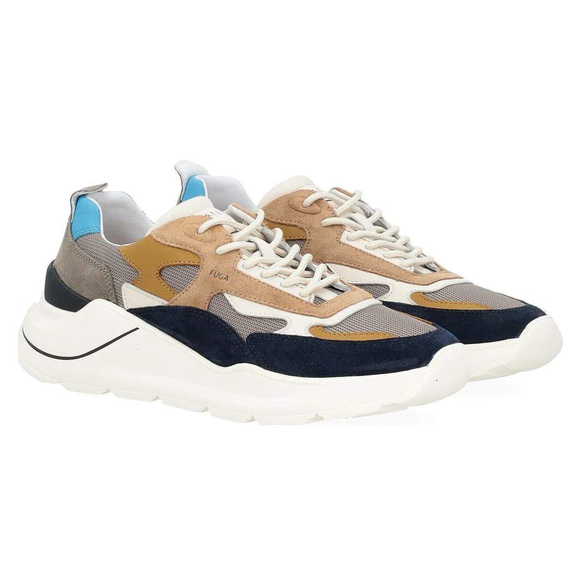 Zapatilla Escape Dragon Barro azul y beige