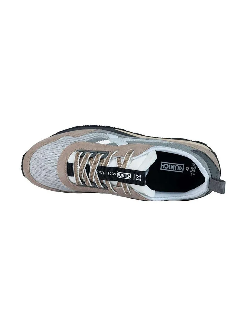 Zapatilla Hombre Munich UM 69 Gris Beige