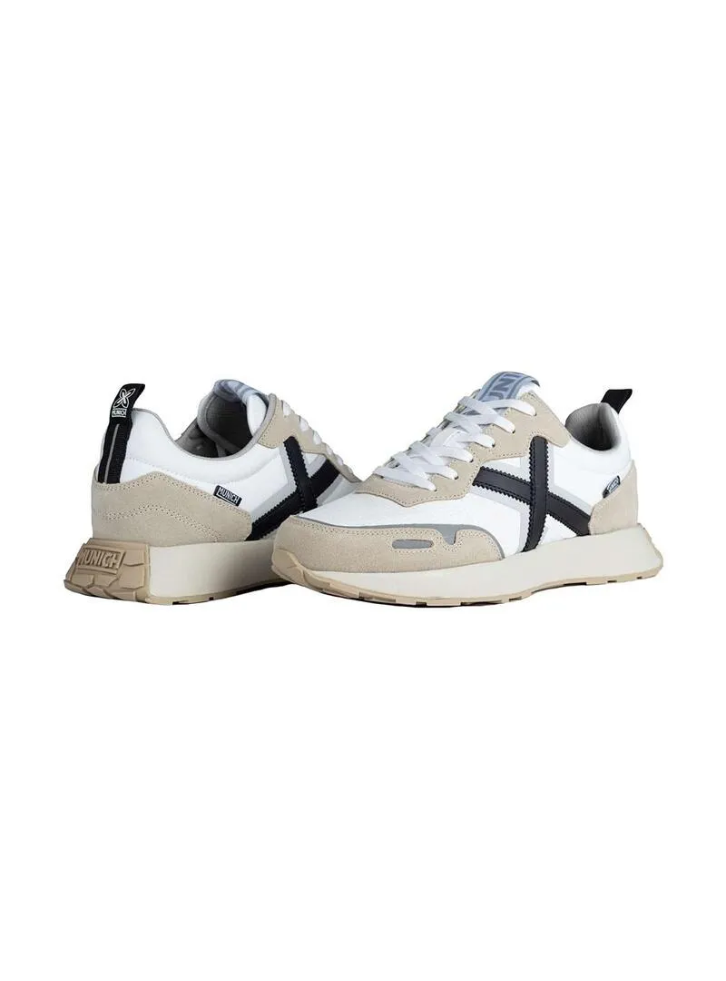 Zapatilla Hombre Munich Xemine 58 Beige Blanco