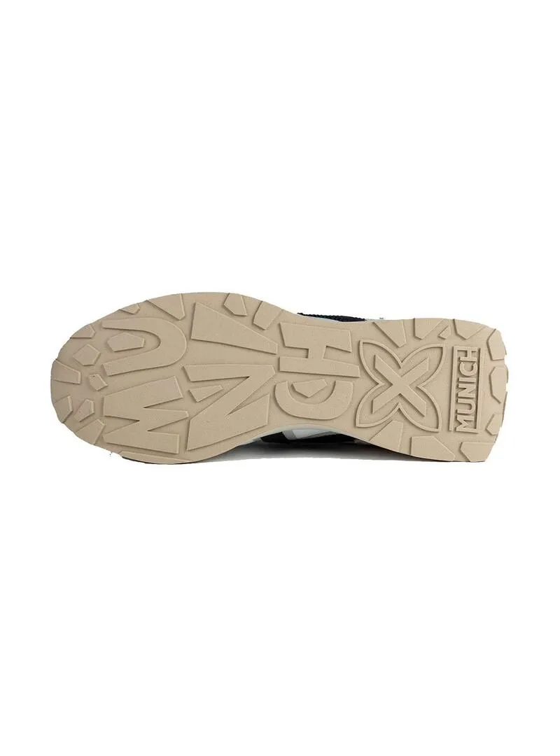 Zapatilla Hombre Munich Xemine 58 Beige Blanco