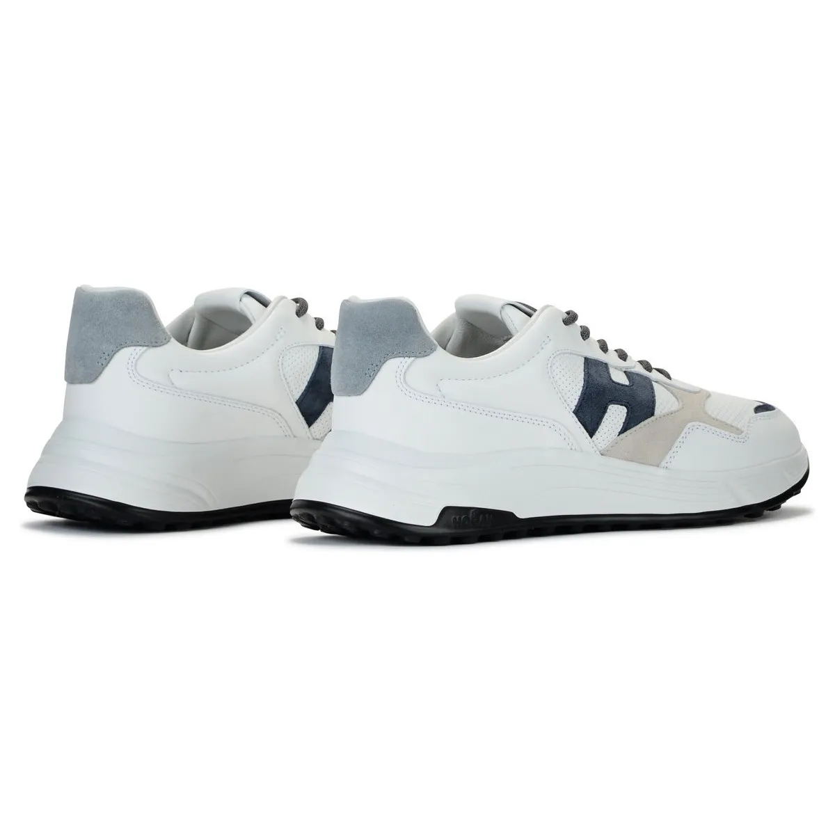 Zapatilla  Hyperlight blanco gris y azul